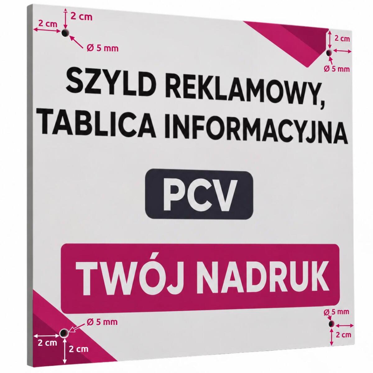 Szyld reklamowy z logo | PCV | Tablica informacyjna, firmowa | Lekka reklama - zdjęcie 5