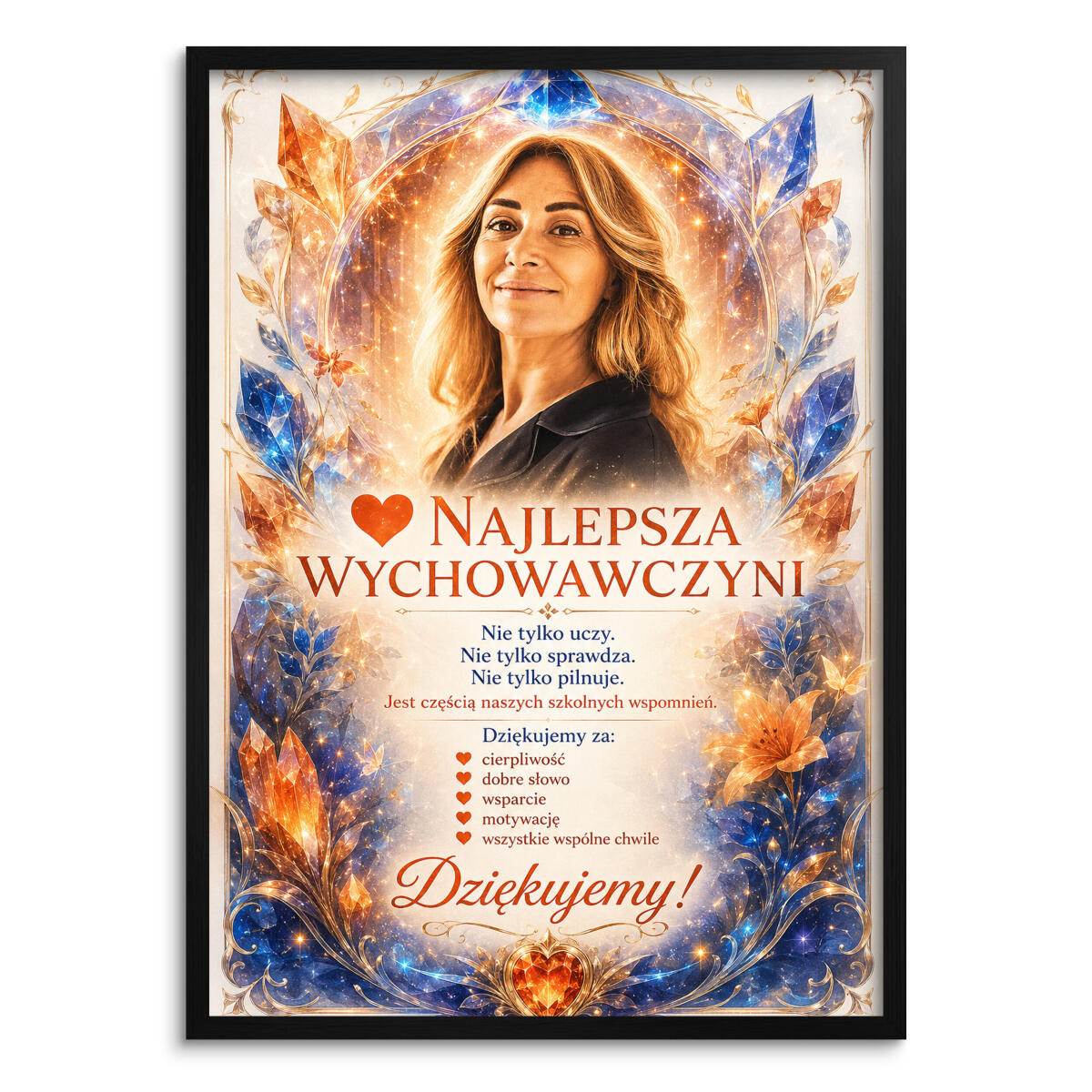 Upominek  dla Nauczycielki z okazji Dnia Nauczyciela – Plakat ze Zdjęcia NAJLEPSZA WYCHOWAWCZYNI | Wyjątkowa Pamiątka od Uczniów 82474