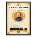 Prezent dla Najlepszego Nauczyciela na Dzień Nauczyciela – Plakat ze Zdjęcia Certyfikat| Wyjątkowy upominek od Uczniów 82472 - miniaturka 1