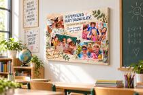 Prezent dla Wychowawczyni  na Dzień Nauczyciela  - Kolaż wspomnień klasy ze zdjęć - Obraz na płótnie 82548 - miniaturka 3