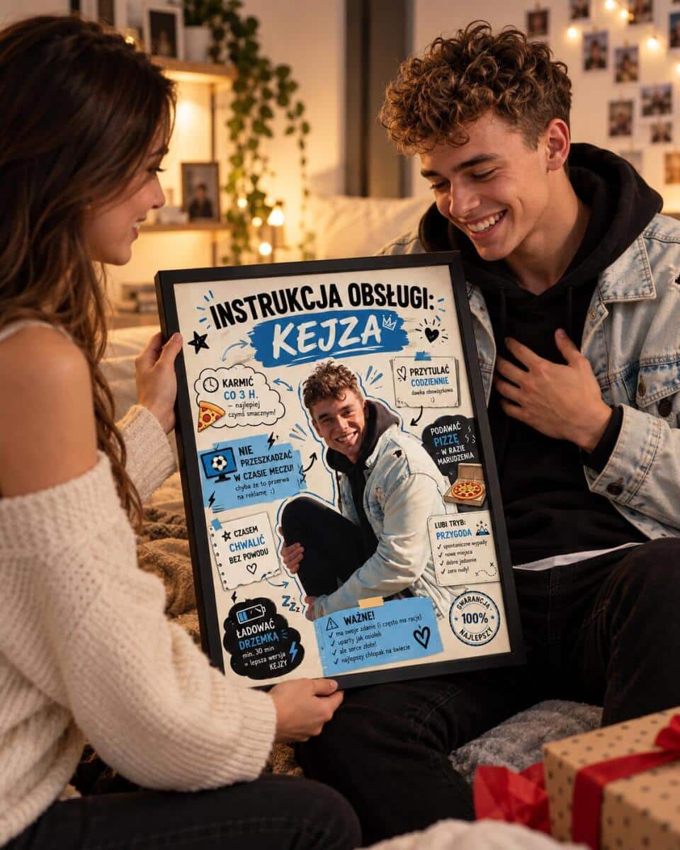 Prezent dla Chłopaka na Dzień Chłopaka – plakat ze Zdjęcia „Instrukcja Obsługi Chłopaka” 82534 - zdjęcie 4