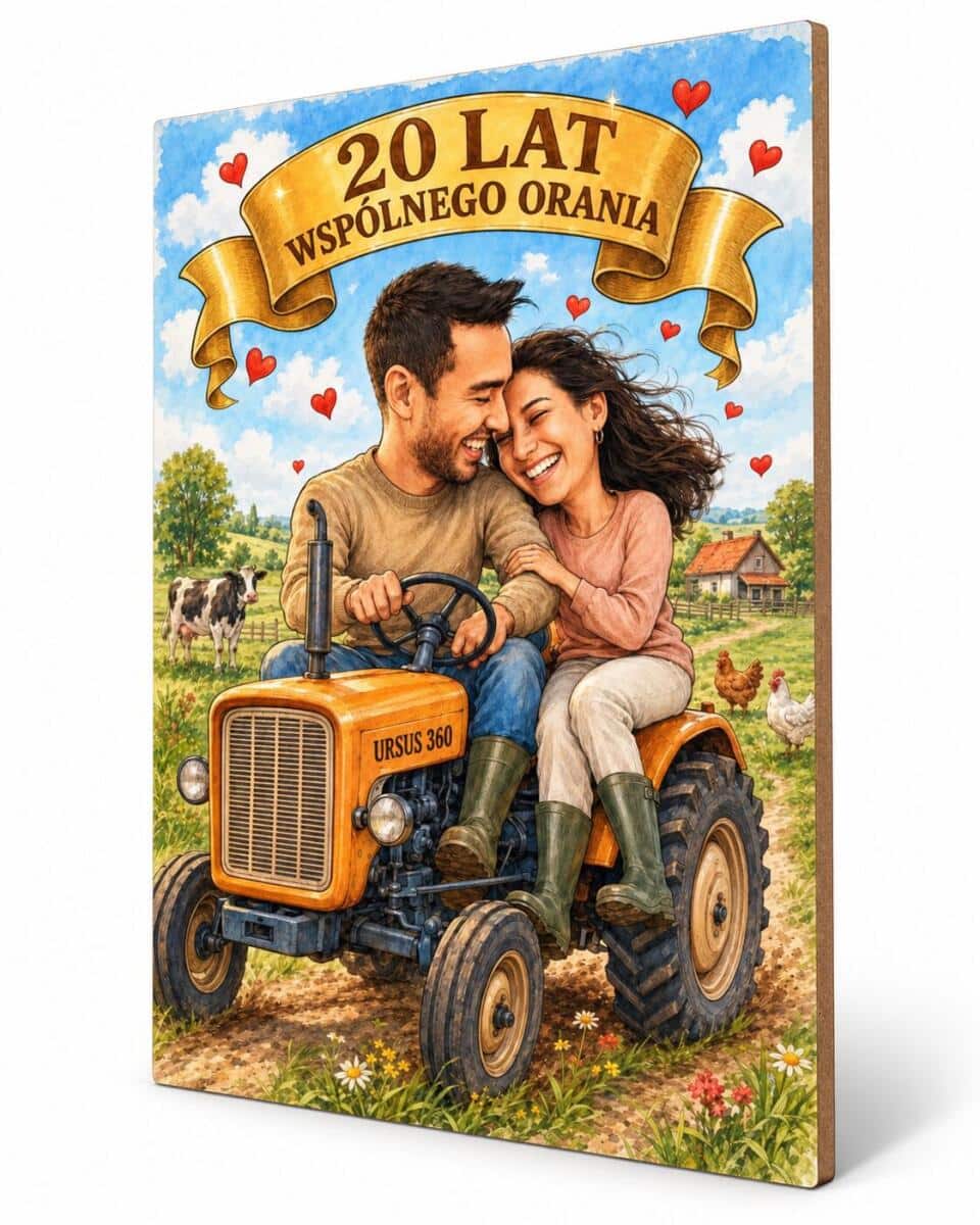 Ozdobna Tabliczka  portret z Twojego zdjęcia – Karykatura glamour na 40 urodziny 82538