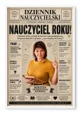 Prezent dla Nauczycielki na Dzień Nauczyciela – Plakat ze Zdjęcia w Stylu Gazety | Dziennik Nauczycielski 82468 - miniaturka 7