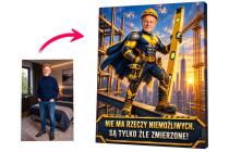 Prezent dla Budowlańca na Urodziny – Obraz ze Zdjęcia „Superfachowiec” 31526 - miniaturka 1