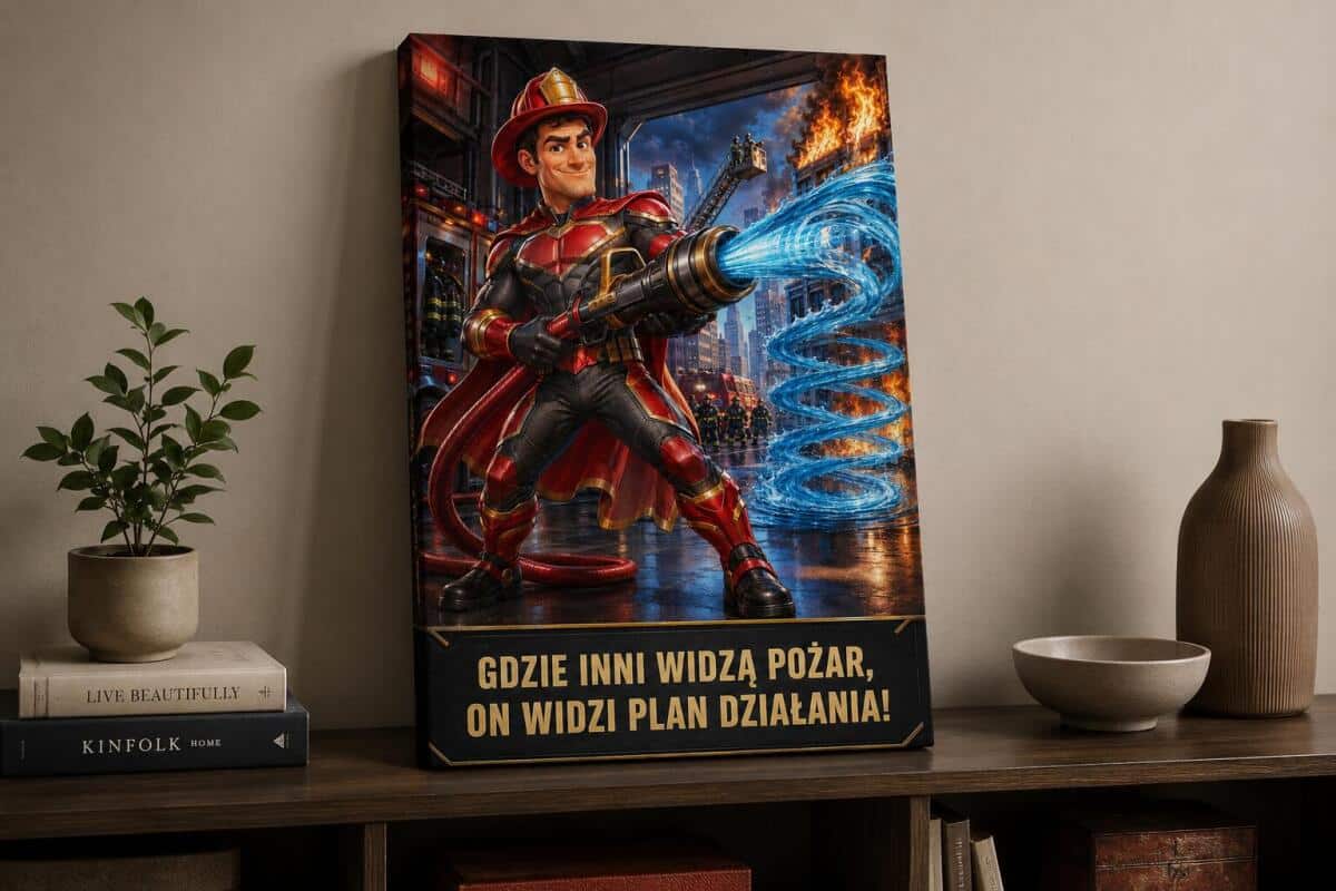 Prezent dla Strażaka na Urodziny – Obraz ze Zdjęcia „Superbohater” 31525 - zdjęcie 4