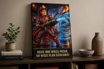 Prezent dla Strażaka na Urodziny – Obraz ze Zdjęcia „Superbohater” 31525 - miniaturka 4
