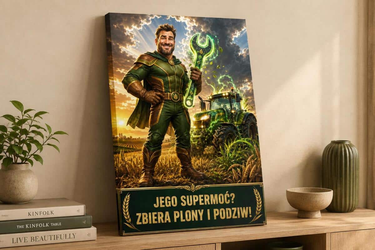 Prezent dla Rolnika na Emeryturę – Obraz ze Zdjęcia „Supergospodarz” 31528 - zdjęcie 4