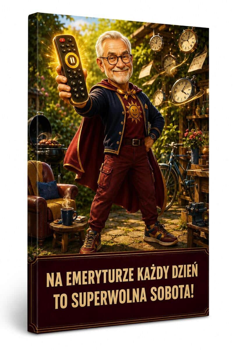 Prezent na Emeryturę dla Mężczyzny – Obraz ze Zdjęcia „Superczas Wolny” 31531 - zdjęcie 2