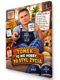 Prezent dla Męża od Żony – Karykatura ze Zdjęcia z Jego Pasją - To Nie Hobby, To Styl Życia | Obraz 82561 - miniaturka 1