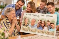 Prezent dla Prababci – Obraz Drogowskaz Cztery Pokolenia z Imionami | Dzień Babci 31571 - miniaturka 4
