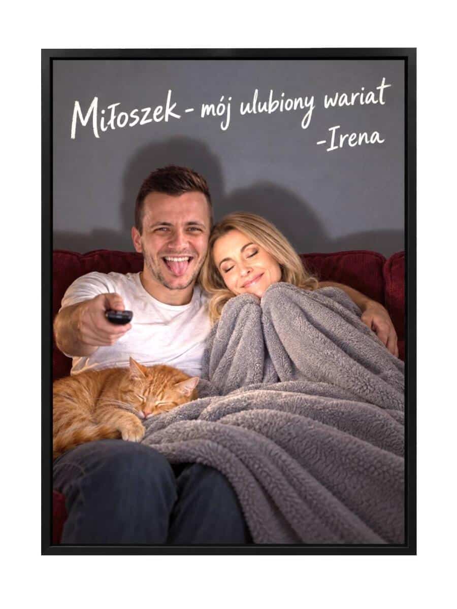 Prezent na walentynki ze zdjęcia – zabawny obrazek pary dla mężczyzny 31606