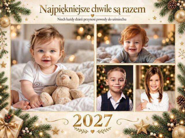 Świąteczny Kalendarz ze zdjęciami dzieci- prezent dla rodziców lub dziadków   82685 - zdjęcie 3