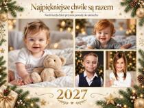 Świąteczny Kalendarz ze zdjęciami dzieci- prezent dla rodziców lub dziadków   82685 - miniaturka 3