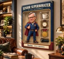 Prezent dla Mężczyzny na 70 Urodziny – Obraz ze Zdjęcia „Senior Superbohater”- 31706 - miniaturka 2
