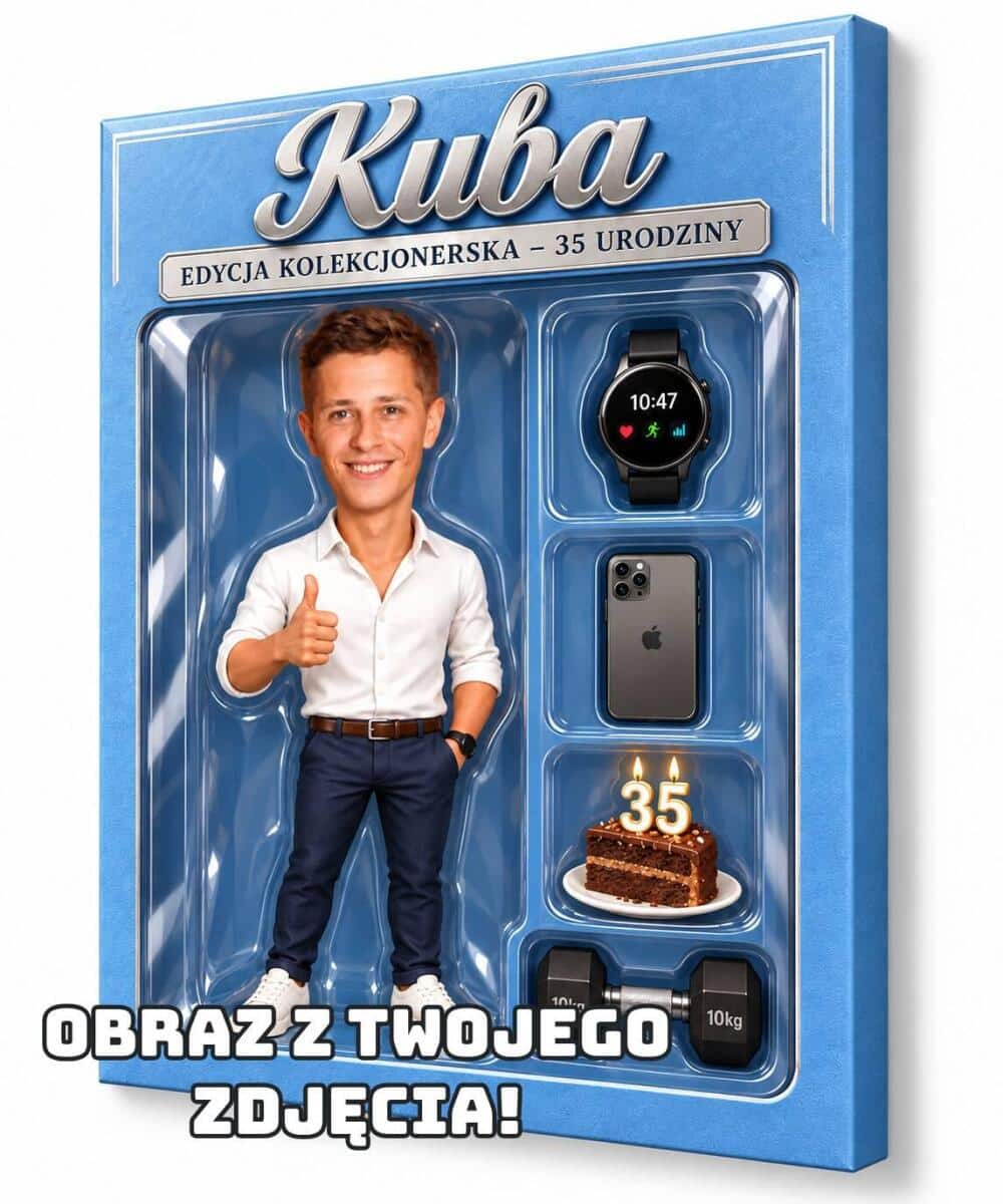 Prezent na 35 Urodziny dla Taty, kolegi – Obraz ze Zdjęcia | Edycja kolekcjonerska 35. urodziny mężczyzny 31634