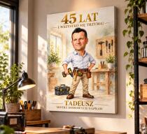 Prezent dla Majsterkowicza na 45 Urodziny – Obraz ze Zdjęcia „Złota Rączka” 31701 - miniaturka 4