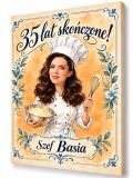 Prezent dla Kucharza/Kucharki na 35 Urodziny – Obraz z Karykaturą ze Zdjęcia i Imieniem – 35 lat gotowania - 31639 - miniaturka 1