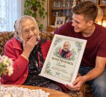 Prezent dla Prababci – Plakat ze Zdjęcia Dyplom Super Prababci 31615 - miniaturka 3