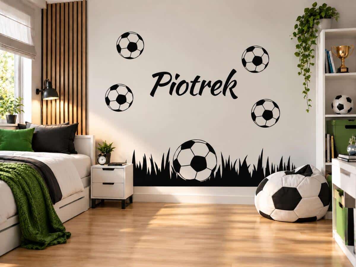 Naklejka z imieniem dla dziecka T