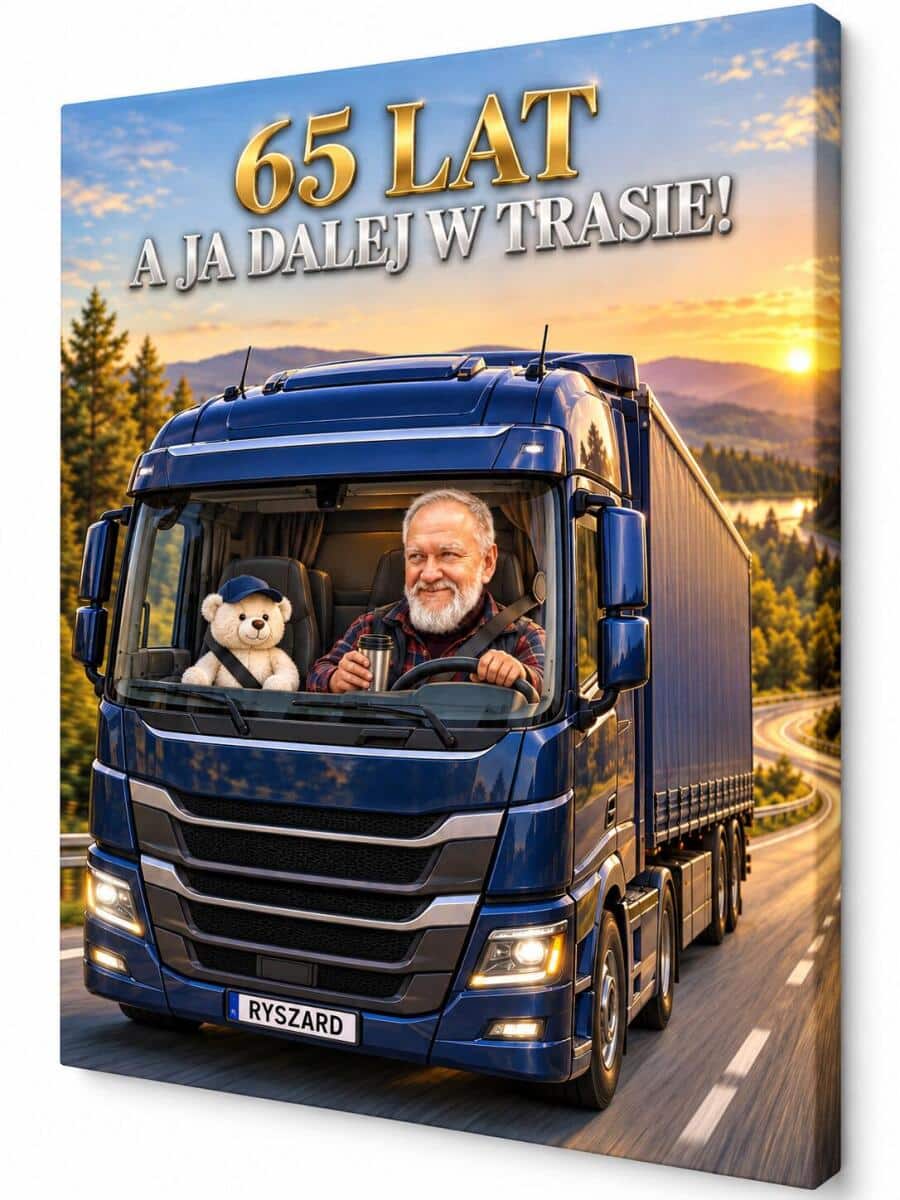 Prezent na 65 Urodziny dla Kierowcy TIR-a – Obraz ze Zdjęcia – Dalej w Trasie 31583