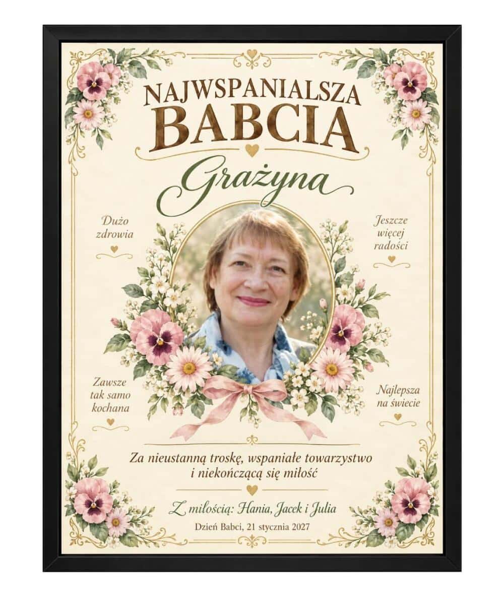 Prezent na Dzień Babci ze zdjęcia – obrazek dla babci 31607