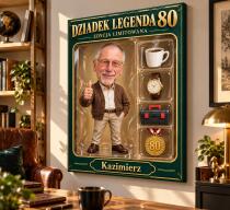 Prezent dla Dziadka na 80 Urodziny – Obraz ze Zdjęcia „Dziadek Legenda” - 31705 - miniaturka 2