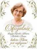 Tabliczka Najlepsza Babcia na Świecie – Prezent na Dzień Babci z Imieniem i Imionami Wnuków 31622 - miniaturka 2