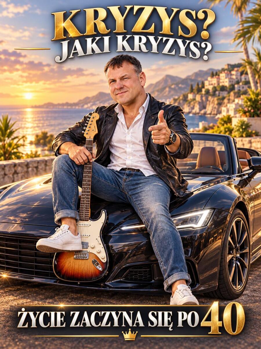 Śmieszny Prezent dla Brata na 40 Urodziny – Obraz z Karykaturą ze Zdjęcia „Kryzys? Jaki Kryzys?” -  31725 - zdjęcie 2