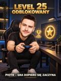 Prezent dla Gracza na 25 Urodziny – Obraz z Karykaturą ze Zdjęcia „Level 25 Odblokowany” - 31592 - miniaturka 4