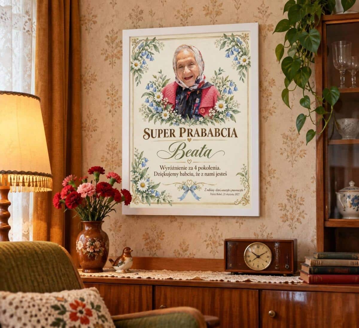 Prezent dla Prababci – Plakat ze Zdjęcia Dyplom Super Prababci 31615 - zdjęcie 4