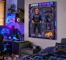 Prezent dla chłopaka ze zdjęcia – karykatura figurka w pudełku „Pro gamer”  82622 - miniaturka 3