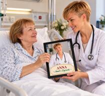 Prezent dla Pielęgniarki na Święta – Portret ze Zdjęcia Anioł z Dyżurki; 31541 - miniaturka 3