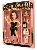 Prezent na 40 urodziny dla niej ze zdjęcia – OBRAZ karykatura figurka w pudełku „Królowa 40” 82628 - miniaturka 1