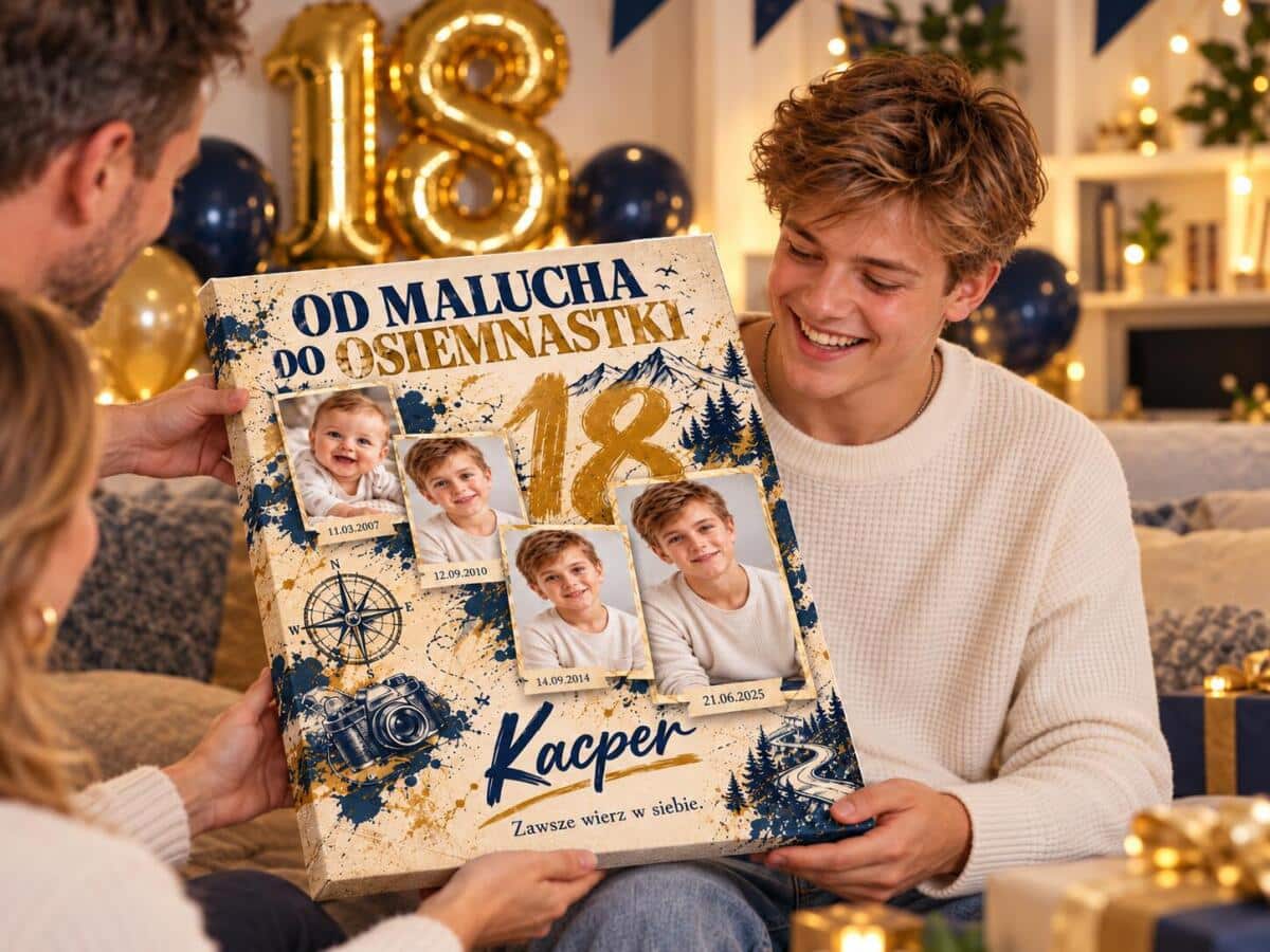 Obraz na 18 urodziny ze zdjęć dla chłopaka — Od malucha do osiemnastki 51105 - zdjęcie 4
