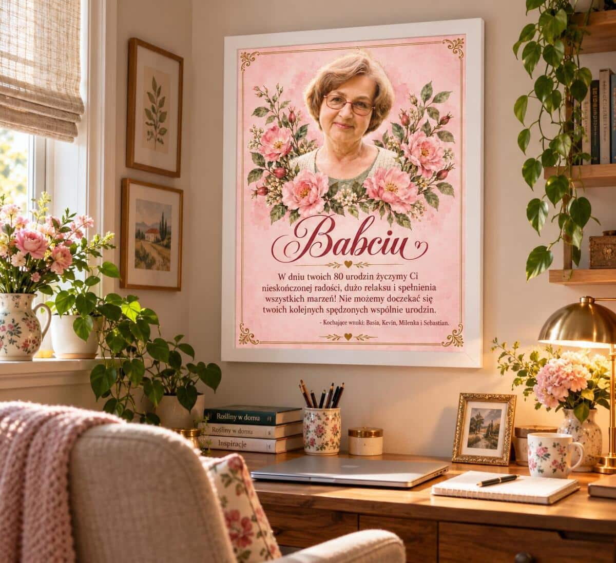 Życzenia dla Babci na 80 urodziny | Plakat Wspaniałe 80 urodziny Babci 31647 - zdjęcie 4