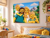 Prezent ze Zdjęcia dla Bliskiej Osoby  – Obraz w Stylu Klocków  82614 - miniaturka 3