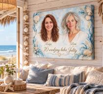 Prezent dla Babci na 70 urodziny ze Zdjęcia | Obraz na Płótnie Kiedyś i Dziś z Babcią 31629 - miniaturka 4