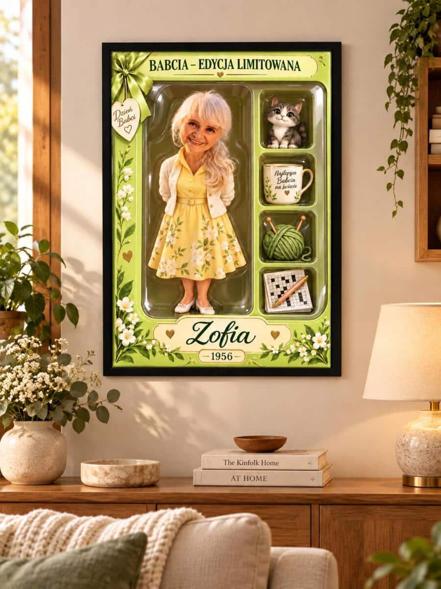 Plakat na Dzień Babci ze Zdjęcia – Babcia Edycja Limitowana, Figurka w Pudełku - 31561 - zdjęcie 3