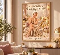 Prezent dla na 25 Urodziny – Plakat z Karykaturą Glamour ze Zdjęcia i Imieniem – Ćwierćwiecze w Wielkim Stylu 31587 - miniaturka 3