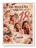 Plakat na 18 urodziny dla dziewczyny ze zdjęć  — Od malucha do osiemnastki 51154 - miniaturka 1