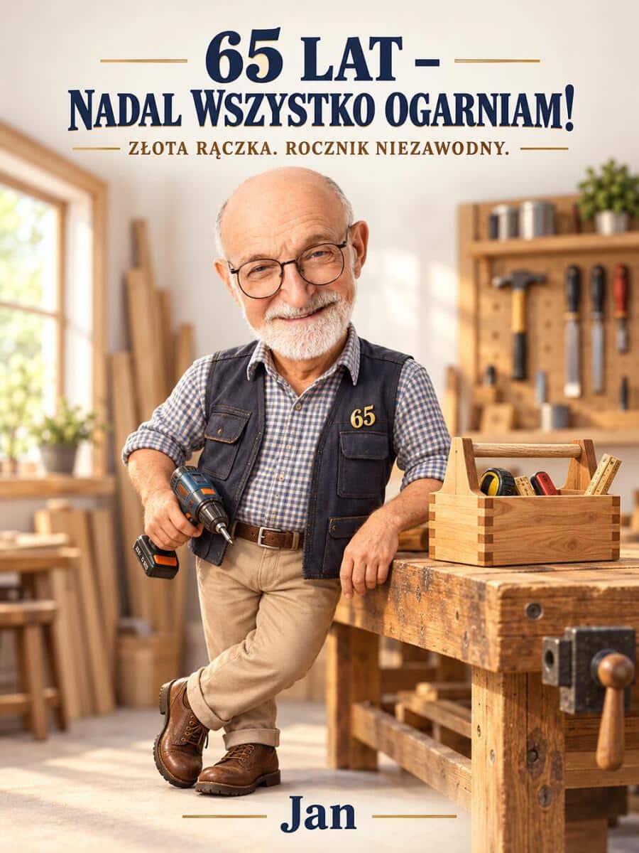Prezent na 65 Urodziny dla Dziadka – Obraz ze Zdjęcia – Nadal Wszystko Ogarniam 31582 - zdjęcie 2