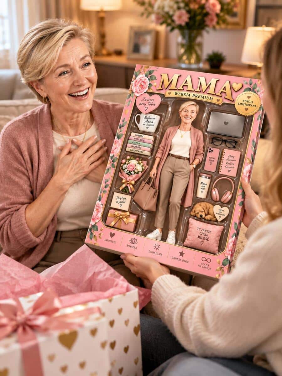 Prezent dla mamy na święta ze zdjęcia – OBRAZ karykatura figurka w pudełku „Mama – Wersja Premium”  82618 - zdjęcie 4