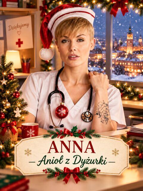 Prezent dla Pielęgniarki na Święta – Portret ze Zdjęcia Anioł z Dyżurki; 31541 - zdjęcie 2