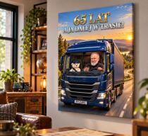 Prezent na 65 Urodziny dla Kierowcy TIR-a – Obraz ze Zdjęcia – Dalej w Trasie 31583 - miniaturka 4