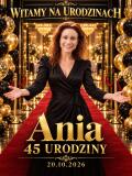 Tablica Powitalna na 45. Urodziny ze Zdjęcia – Złote Glamour z Imieniem Jubilata 31599 - miniaturka 4