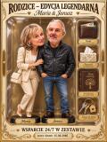 Podziękowanie dla rodziców na ślub ze zdjęcia – OBRAZ karykatura rodziców w pudełku „Rodzice – Edycja Legendarna” 82635 - miniaturka 2