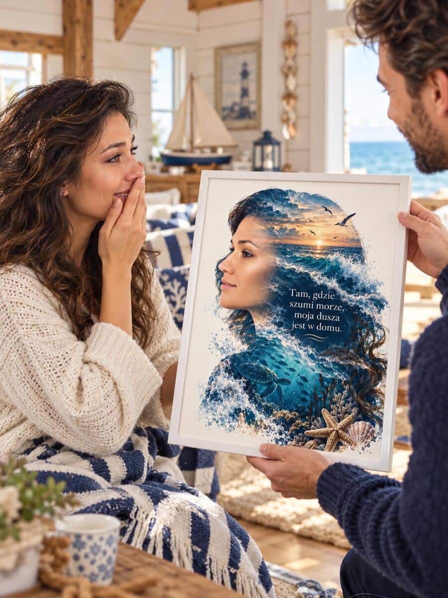 Prezent dla miłośniczki morza na urodziny – portret ze zdjęcia „Ocean w duszy”82666 - zdjęcie 6