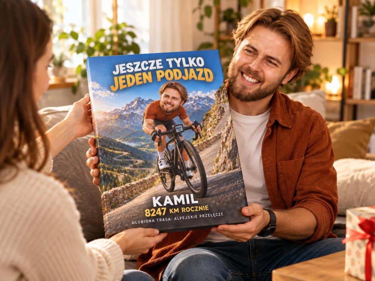 Prezent dla rowerzysty ze zdjęcia – śmieszna karykatura na podjeździe 31558 - zdjęcie 4