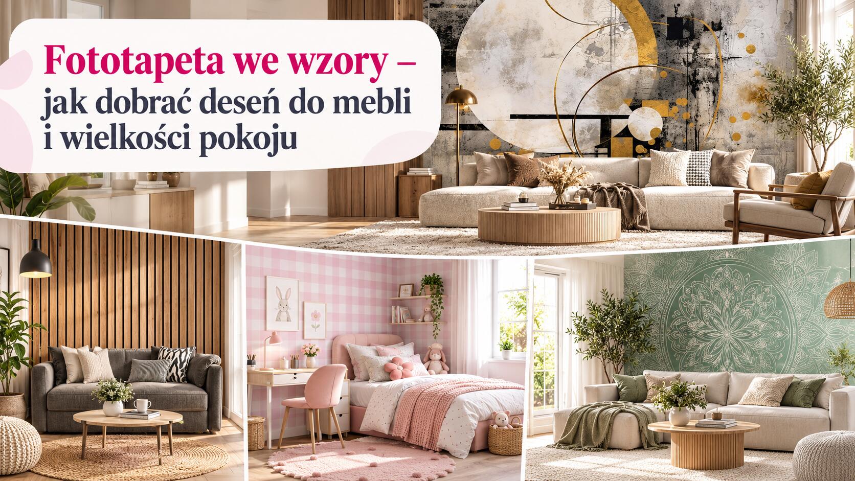 Fototapeta we wzory – jak dobrać deseń do mebli i wielkości pokoju