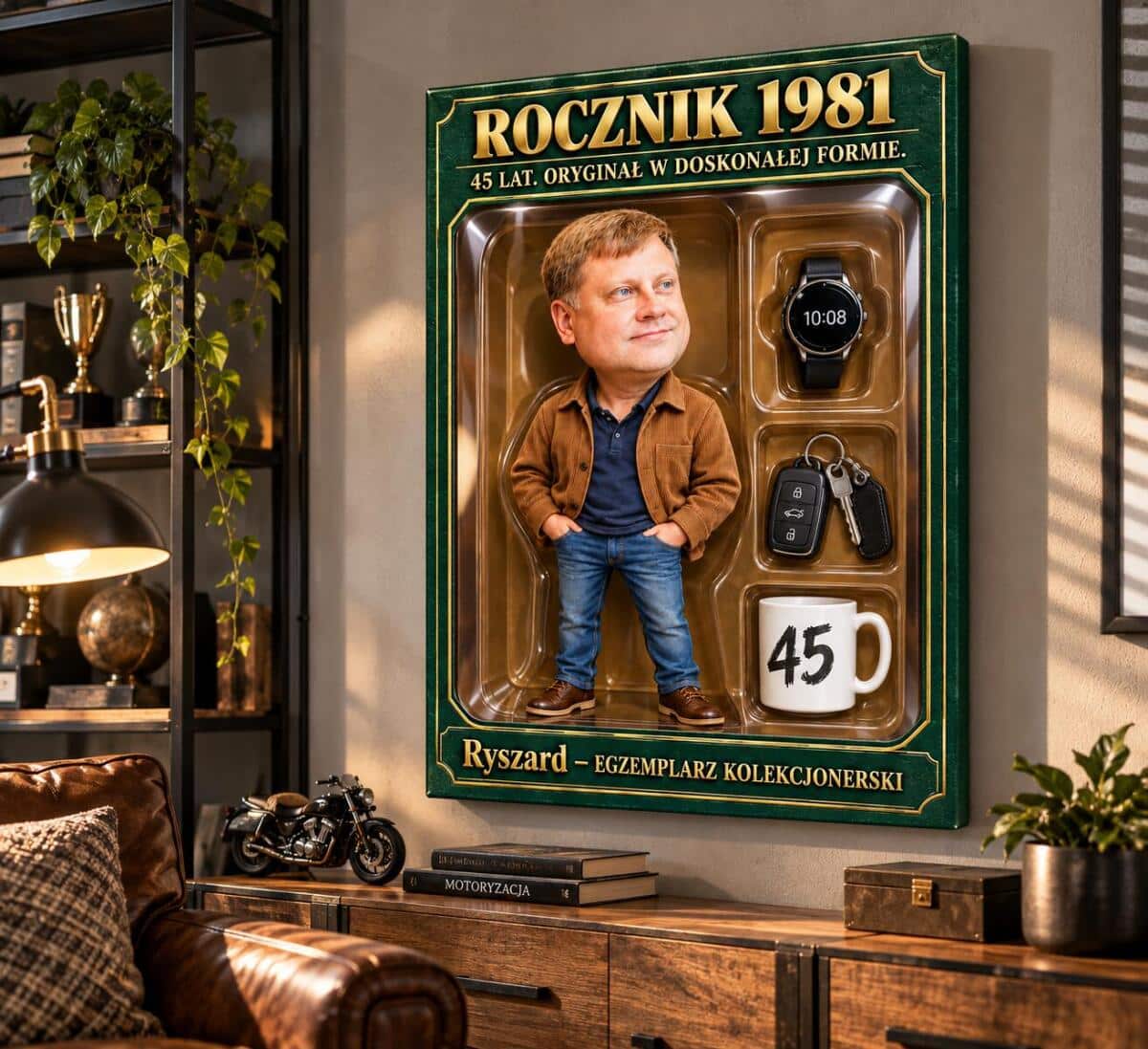 Prezent dla Mężczyzny na 45 Urodziny – Obraz ze Zdjęcia „Figurka Kolekcjonerska” - 31598 - zdjęcie 3